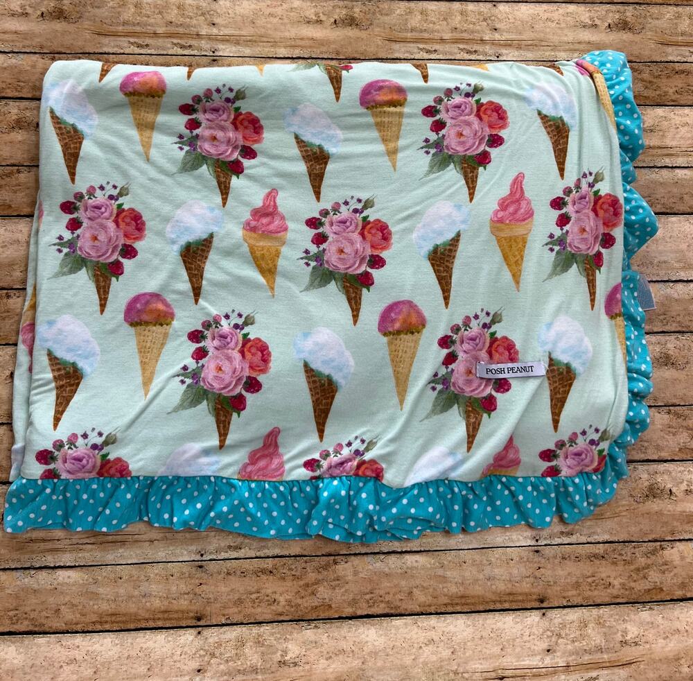 Posh Peanut Sophia Bamboo Luxe Patoo Blanket 60x40"